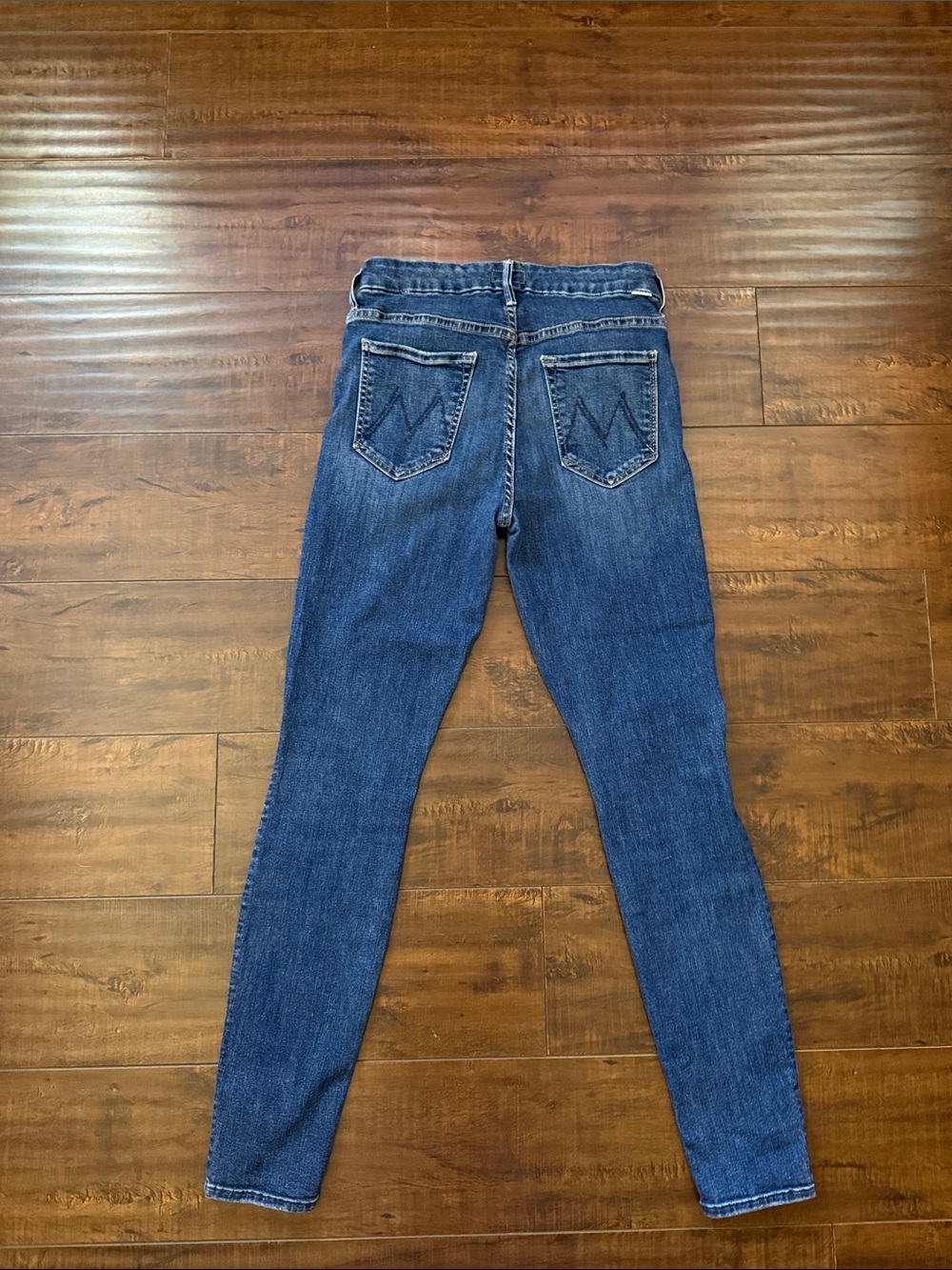MOTHER Dark Blue Skinny Jeans